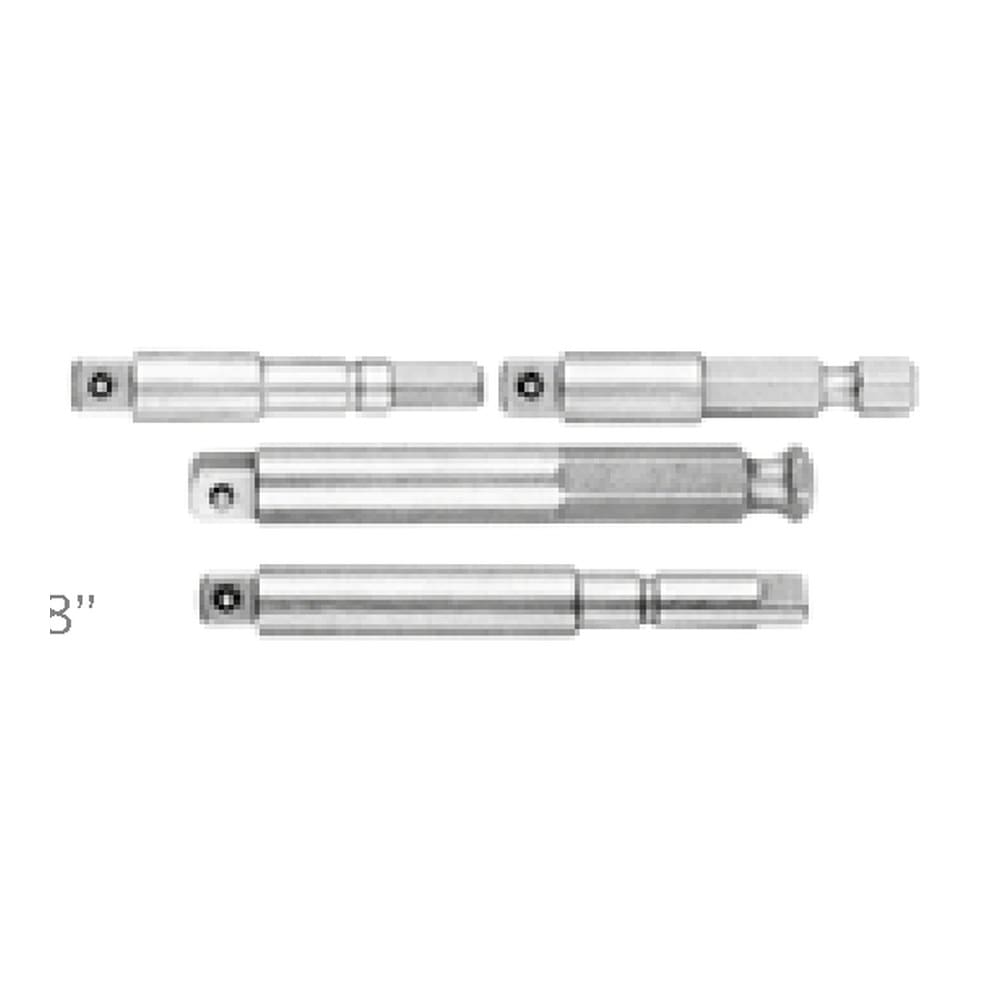 Impact Socket Adaptor 5/16" Hex Shank to 3/8" Square Drive — 75mm