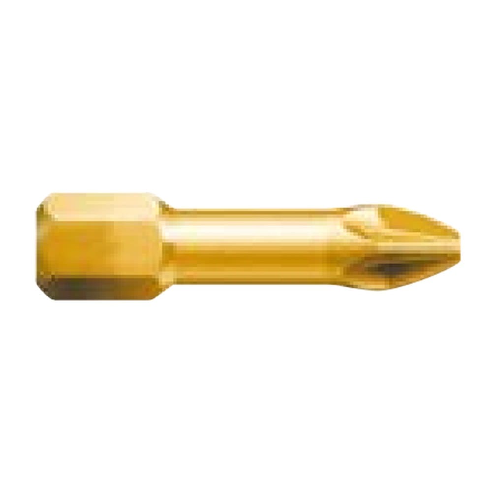 Pozidriv Screwdriver Bit No. 3 — 25mm Long, Titanium Coated