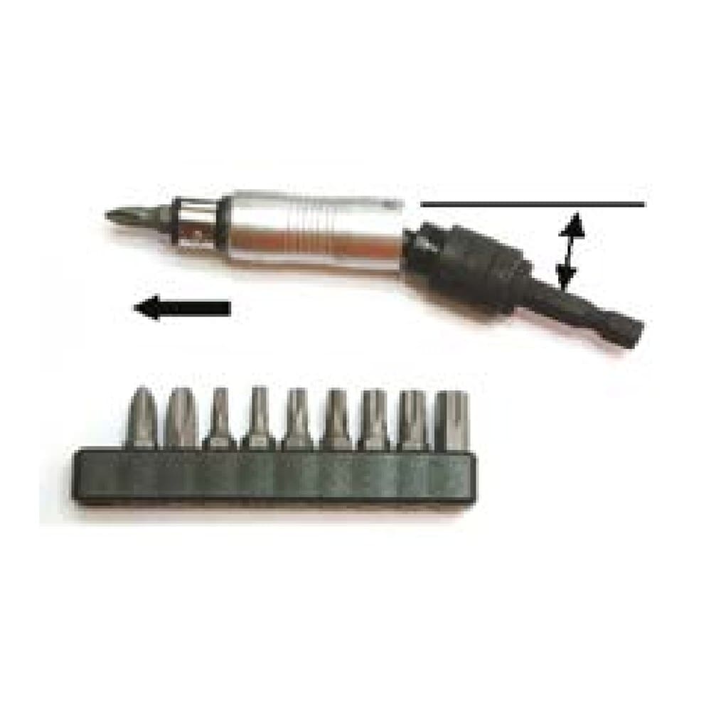 Angled Bit Holder Adaptor 20° — 94mm, Direct Insert, with 10 Bits