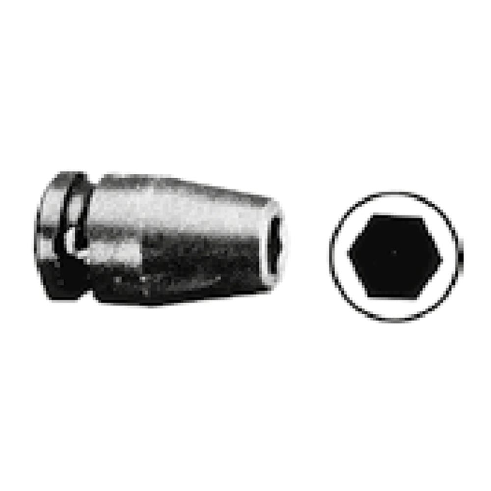 1/2" Drive Hex Impact Socket 23mm — 38mm Long, DIN 3121