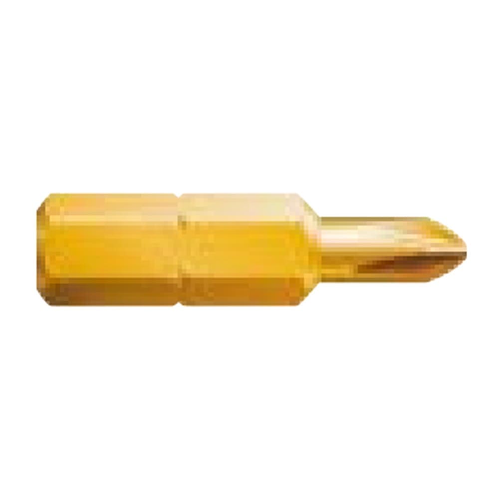 Phillips Screwdriver Bit No. 3 — 25mm Long, Titanium Coated