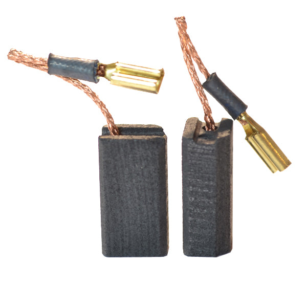 Lot De 2 Balais De Charbon Pour Hitachi - Référence 999-021 - Dimensions 6.5x7.5x12.5mm - Avec Ressort Et Câble - 3